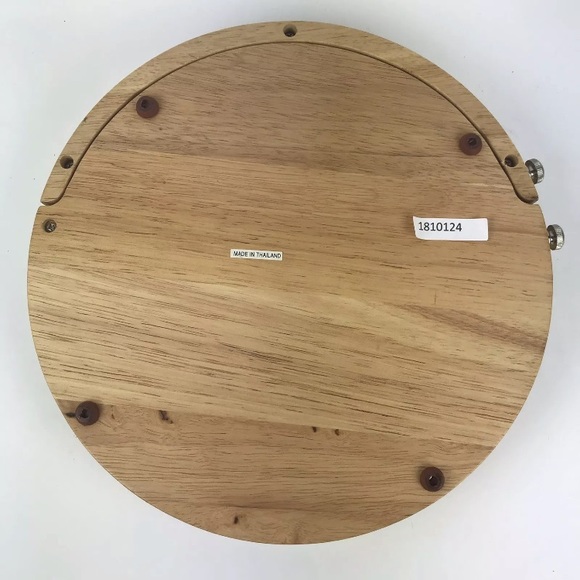 Charcuterie board Grazing Wood Set utensils 10 in round - Picture 8 of 8